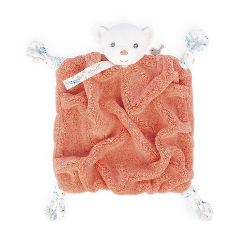  plume baby comforter bear orange 25 cm 